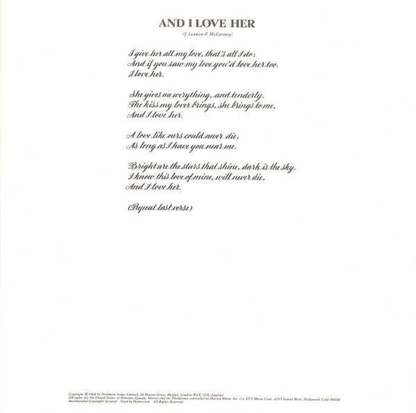 The Beatles - Love Songs = ラヴ・ソングス (Vinyl, LP, Album, Compilation, ...