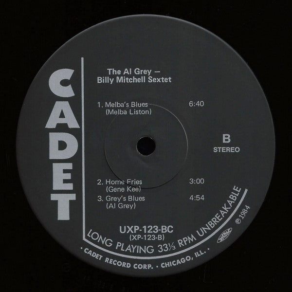 The Al Grey - Billy Mitchell Sextet - The Al Grey - Billy Mitchell Sextet (Vinyl, LP, Album, Reissue) Very Good Plus (VG+) / Very Good Plus (VG+)