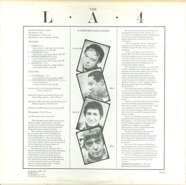 LA4 - The L A 4 (Vinyl, LP, Album, Reissue) Very Good Plus (VG+) / Very Good Plus (VG+)