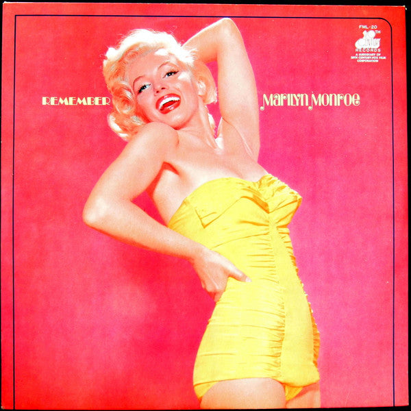 Marilyn Monroe - Remember Marilyn (Vinyl, LP, Compilation, Reissue)
