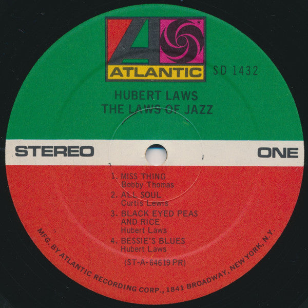 Hubert Laws - The Laws Of Jazz (Vinyl, LP, Album, Reissue, Stereo) Good Plus (G+) / Good Plus (G+)