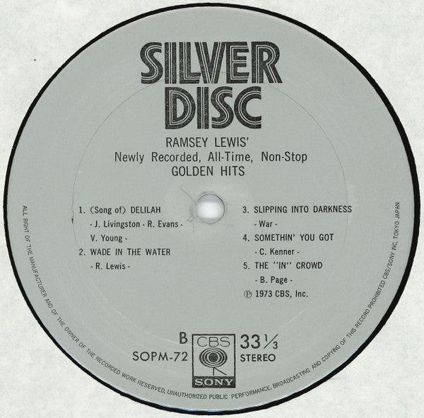 Ramsey Lewis - Golden Hits (Vinyl, LP, Album) Very Good Plus (VG+) / Very Good Plus (VG+)