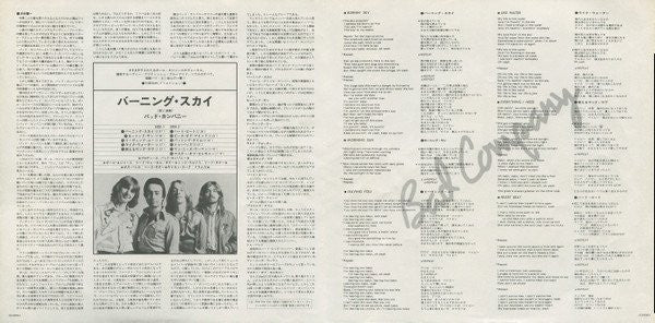 Bad Company (3) - Burnin' Sky (Vinyl, LP, Album)