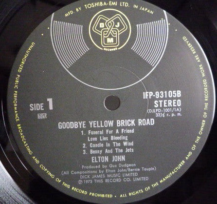 Elton John - Goodbye Yellow Brick Road (2xVinyl, LP, Album, Reissue) Very Good Plus (VG+) / Very Good Plus (VG+)