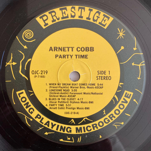 Arnett Cobb - Party Time (Vinyl, LP, Album, Stereo, Reissue)