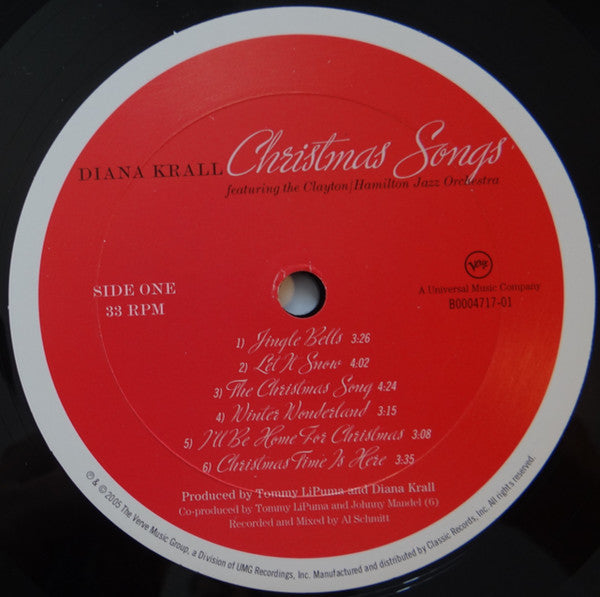 Diana Krall - Christmas Songs (Vinyl, LP, Album, Stereo) Very Good Plus (VG+) / Good Plus (G+)