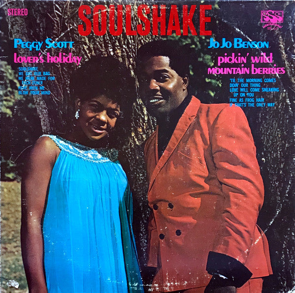 Peggy Scott & Jo Jo Benson - Soulshake (Vinyl, LP, Album, Stereo) Very Good (VG) / Very Good (VG)