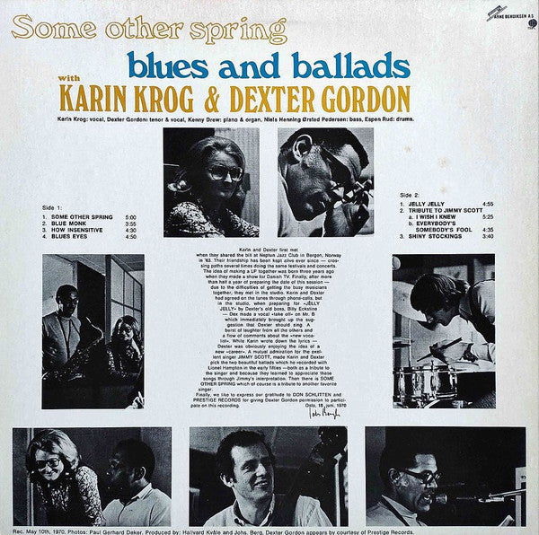 Karin Krog - Some Other Spring, Blues And Ballads (Vinyl, LP, Album...