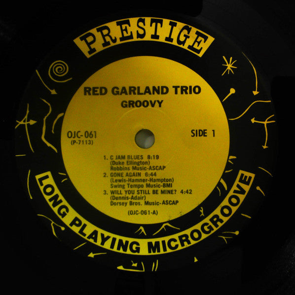 The Red Garland Trio - Groovy (Vinyl, LP, Album, Reissue, Mono) Very Good (VG) / Very Good (VG)