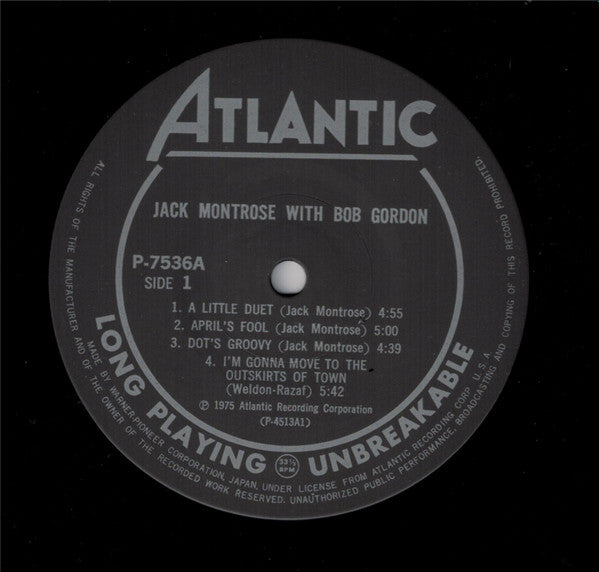 Jack Montrose - Arranged/Played/Composed (Vinyl, LP, Album, Reissue) Very Good Plus (VG+) / Very Good (VG)