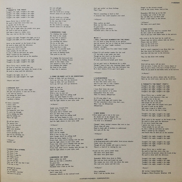 Neil Young - Tonight's The Night (Vinyl, LP, Album)