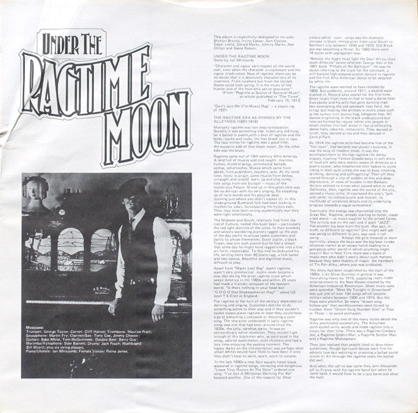 Ian Whitcomb - Under The Ragtime Moon (Vinyl, LP, Album) Very Good (VG) / Very Good (VG)