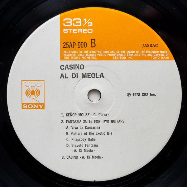 Al Di Meola - Casino (Vinyl, LP, Album)