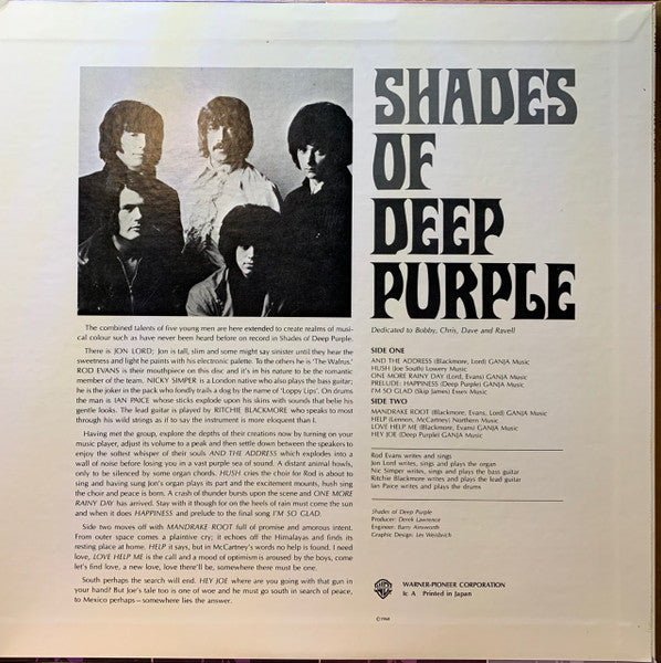 Deep Purple - Shades Of Deep Purple (Vinyl, LP, Album, Reissue, Ste...