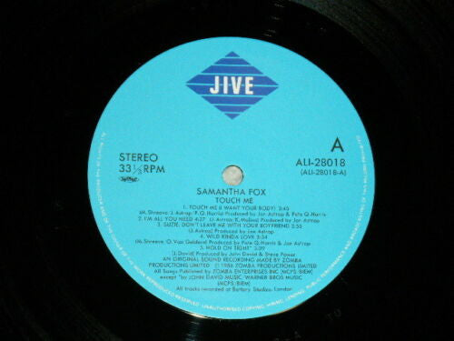 Samantha Fox - Touch Me (Vinyl, LP, Album)