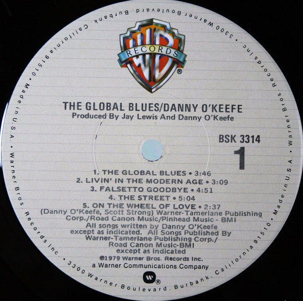Danny O'Keefe - The Global Blues (Vinyl, LP, Album) Very Good (VG) / Very Good (VG)