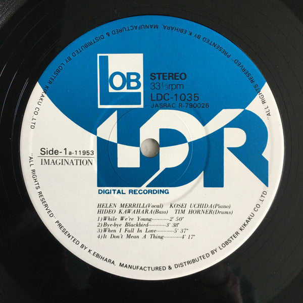 Helen Merrill - Imagination (Vinyl, LP, Limited Edition) Near Mint (NM or M-) / Very Good Plus (VG+)