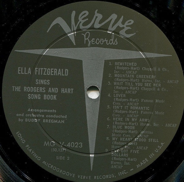 Ella Fitzgerald - Sings The Rodgers And Hart Song Book Volume 2 (Vinyl, LP, Album, Mono) Very Good (VG) / Good (G)