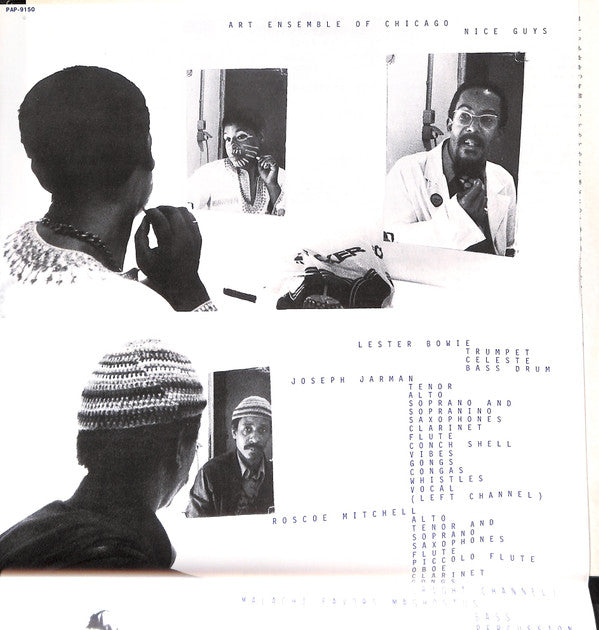 The Art Ensemble Of Chicago - Nice Guys (Vinyl, LP, Album) Near Mint (NM or M-) / Very Good Plus (VG+)