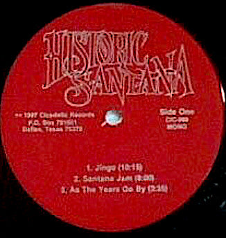 Santana - Historic Santana (Vinyl, LP, Compilation) Very Good Plus (VG+) / Very Good (VG)