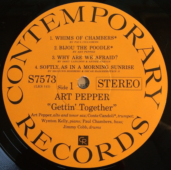 Art Pepper - Gettin' Together! (Vinyl, LP, Album, Stereo, Reissue) Very Good (VG) / Very Good (VG)