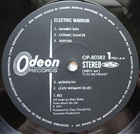 T. Rex - Electric Warrior (Vinyl, LP, Album) Very Good (VG) / Very Good (VG)