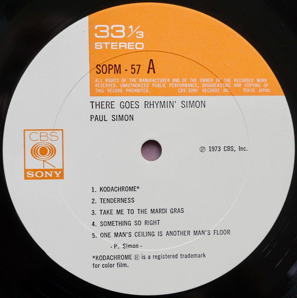 Paul Simon - There Goes Rhymin' Simon (Vinyl, LP, Album, Stereo)