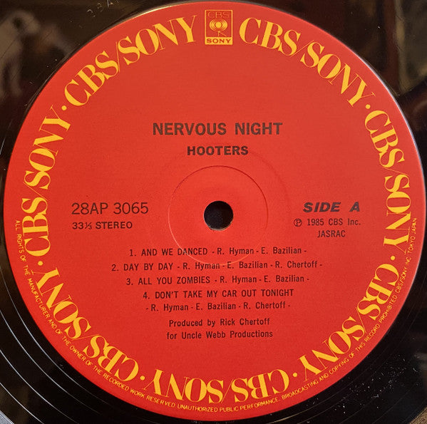 The Hooters - Nervous Night (Vinyl, LP, Album)
