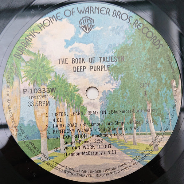 Deep Purple - The Book Of Taliesyn (Vinyl, LP, Album, Reissue)
