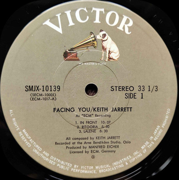 Keith Jarrett - Facing You (Vinyl, LP, Album, Stereo)