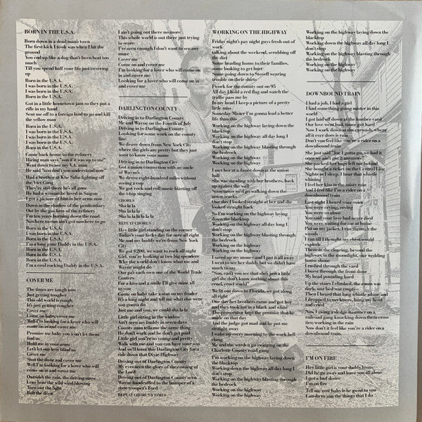 Bruce Springsteen - Born In The U.S.A. (Vinyl, LP, Album, Repress, Stereo) Very Good Plus (VG+) / Very Good (VG)