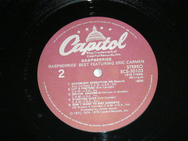 Raspberries - Raspberries' Best (Vinyl, LP, Compilation, Reissue) Very Good Plus (VG+) / Very Good Plus (VG+)