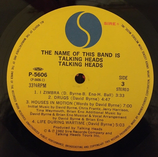 Talking Heads - The Name Of This Band Is Talking Heads (Vinyl, LP, ...