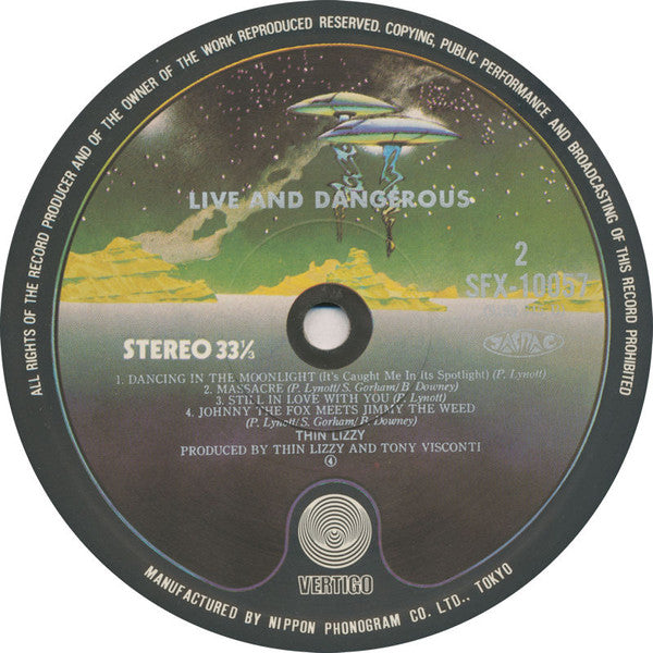 Thin Lizzy - Live And Dangerous (2xVinyl, LP, Album) Very Good Plus (VG+) / Very Good Plus (VG+)