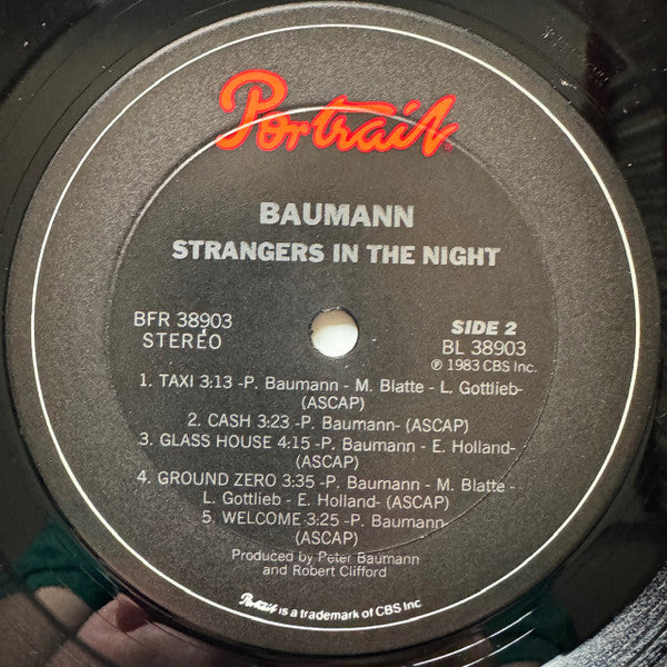 Peter Baumann - Strangers In The Night (Vinyl, LP, Album) Very Good Plus (VG+) / Near Mint (NM or M-)