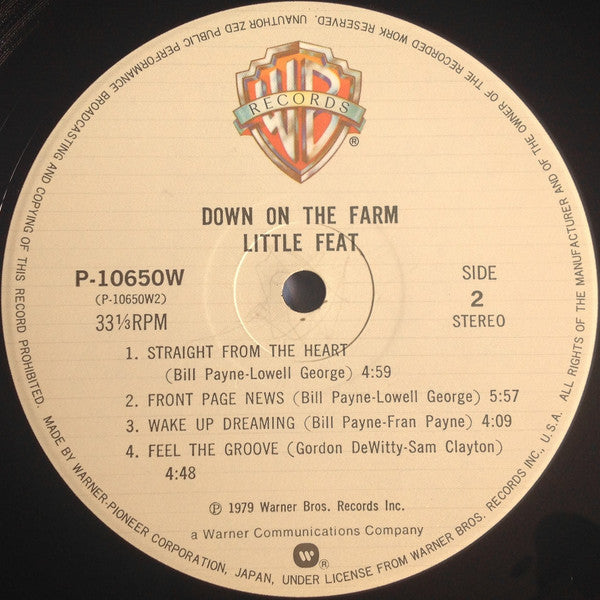 Little Feat - Down On The Farm = ダウン・オン・ザ・ファーム (Vinyl, LP, Album)
