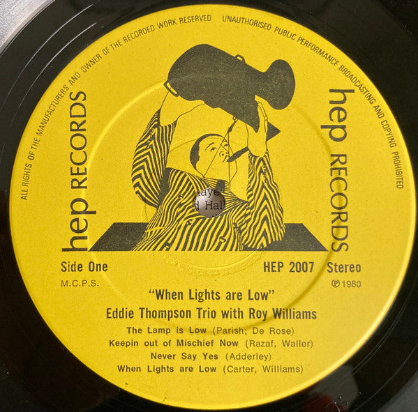 Eddie Thompson Trio - When Lights Are Low (Vinyl, LP) Near Mint (NM or M-) / Very Good Plus (VG+)