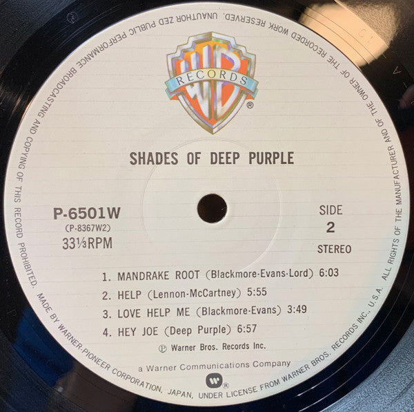 Deep Purple - Shades Of Deep Purple (Vinyl, LP, Album, Reissue, Ste...