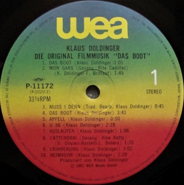 Klaus Doldinger - Das Boot (Die Original Filmmusik) (Vinyl, LP, Album) Very Good Plus (VG+) / Good Plus (G+)