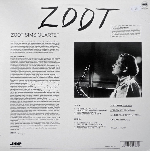 Zoot Sims Quartet - Zoot (Vinyl, LP, Album, Reissue, Unofficial Rel...