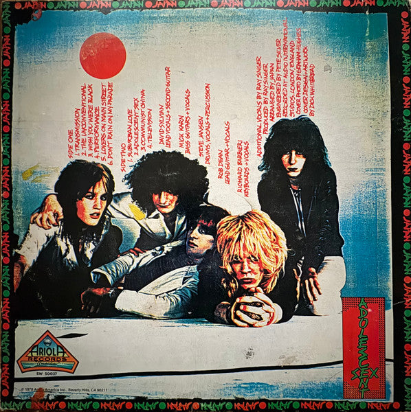 Japan - Adolescent Sex (Vinyl, LP, Album)