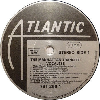 The Manhattan Transfer - Vocalese (Vinyl, LP, Album, Stereo) Very Good (VG) / Very Good Plus (VG+)