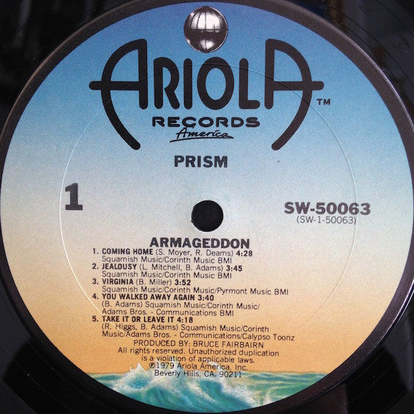 Prism (7) - Armageddon (Vinyl, LP, Album, Stereo) Good Plus (G+) / Very Good Plus (VG+)