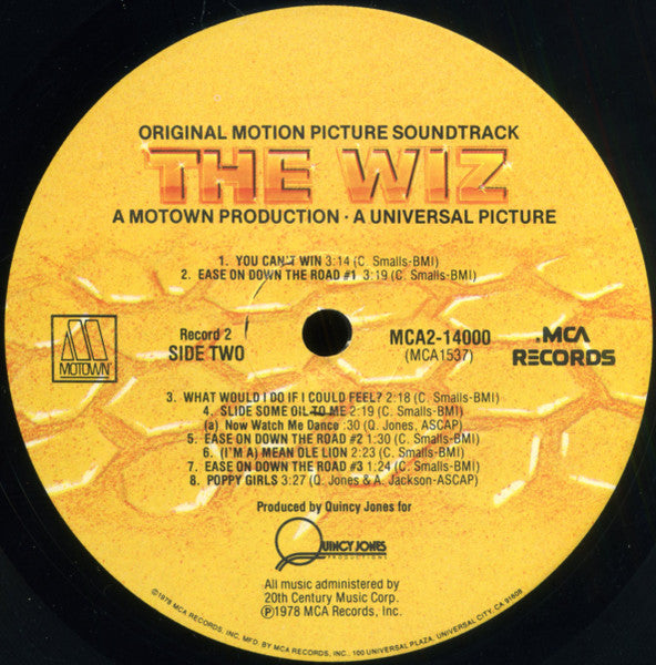 Various - The Wiz (Original Motion Picture Soundtrack) (2xVinyl, LP, Album) Good Plus (G+) / Very Good (VG)