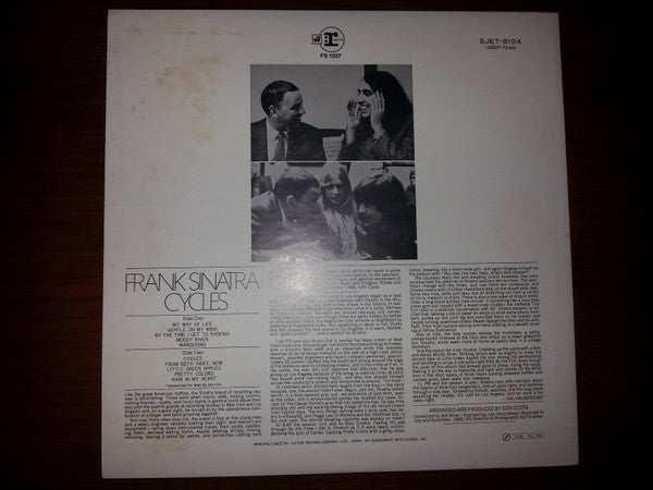 Frank Sinatra - Cycles (Vinyl, LP, Album) Very Good Plus (VG+) / Good Plus (G+)