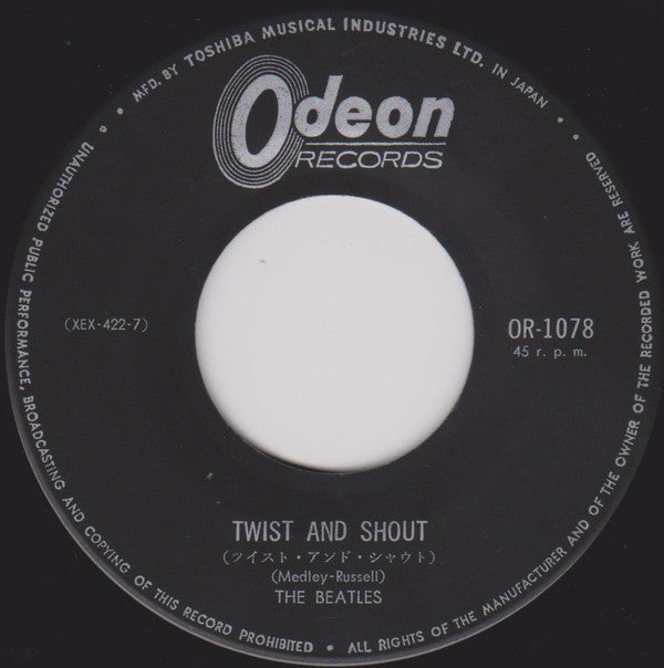 The Beatles - Twist and Shout / Roll Over Beethoven (Vinyl, 7", 45 RPM, Single) Good Plus (G+) / Good Plus (G+)