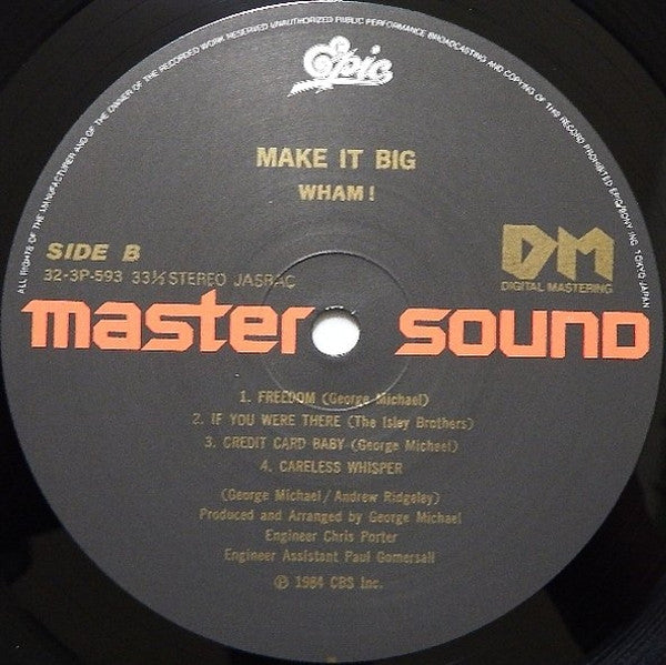 Wham! - Make It Big (Vinyl, LP, Album)