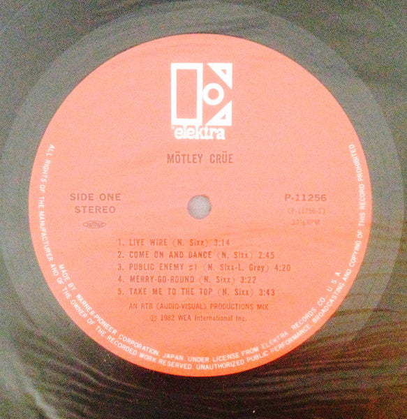 Mötley Crüe - Too Fast For Love (Vinyl, LP, Album) Very Good Plus (VG+) / Very Good Plus (VG+)