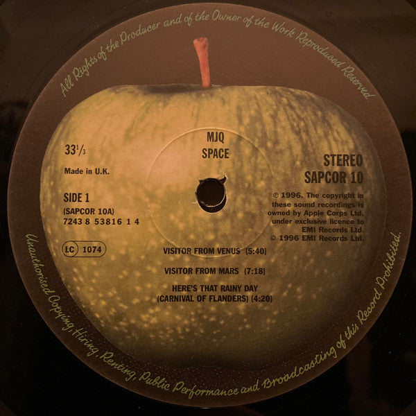 The Modern Jazz Quartet - Space (Vinyl, LP, Album, Reissue, Remastered) Very Good Plus (VG+) / Very Good Plus (VG+)