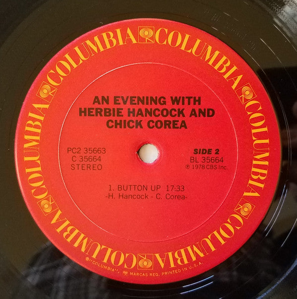 Herbie Hancock - An Evening With Herbie Hancock & Chick Corea In Concert 1978 (2xVinyl, LP, Album) Very Good (VG) / Very Good (VG)